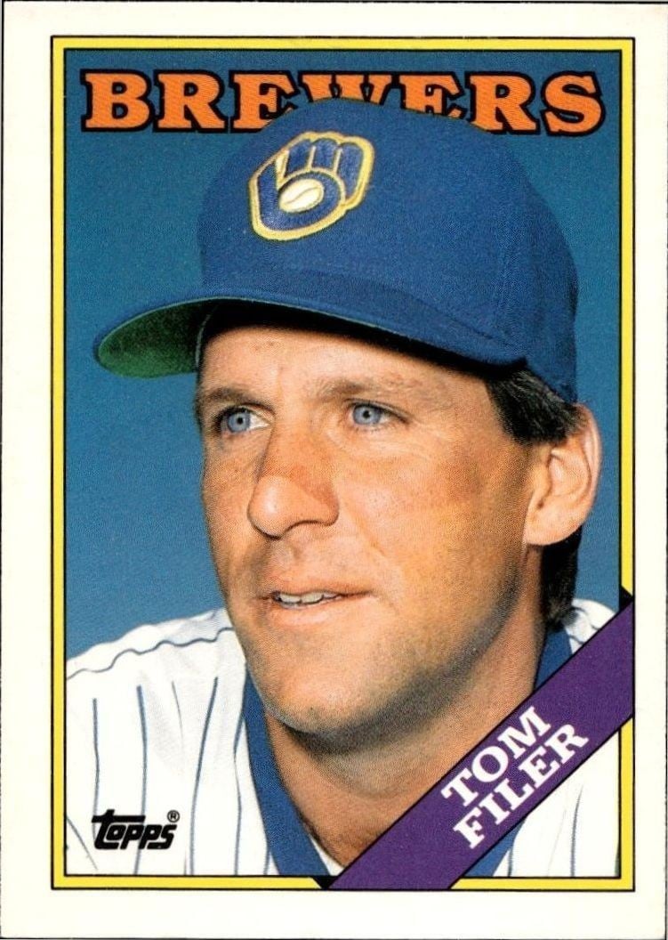 Tom Filer 1988 Topps Traded Tom Filer #37T baseball trading card front