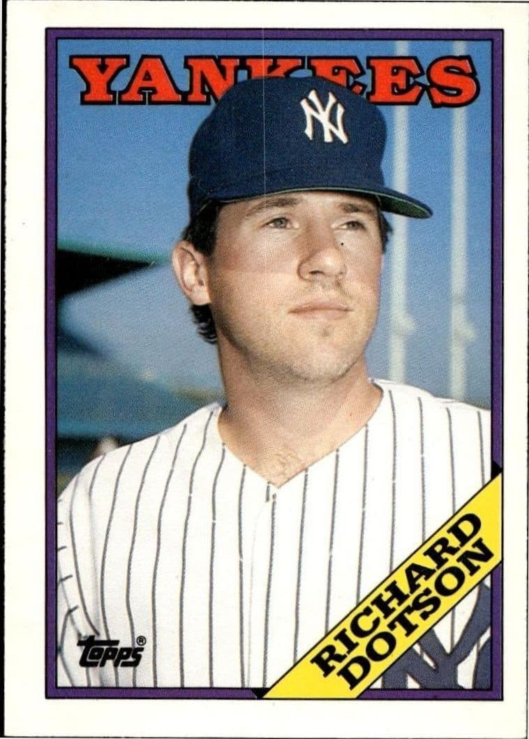 1988 Topps Traded Richard Dotson #35T trading card