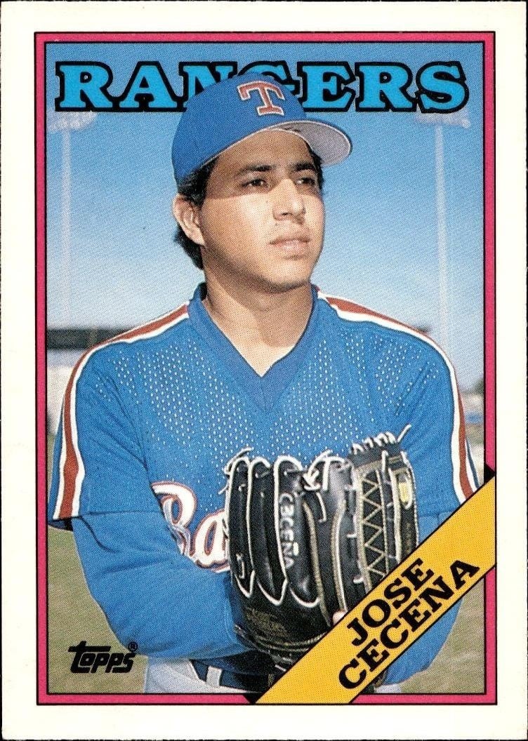 Jose Cecena 1988 Topps Traded Jose Cecena #26T baseball trading card front