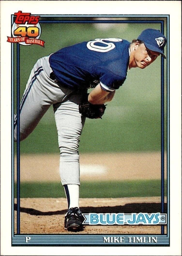 Mike Timlin 1991 Topps Traded Mike Timlin #121T baseball trading card front