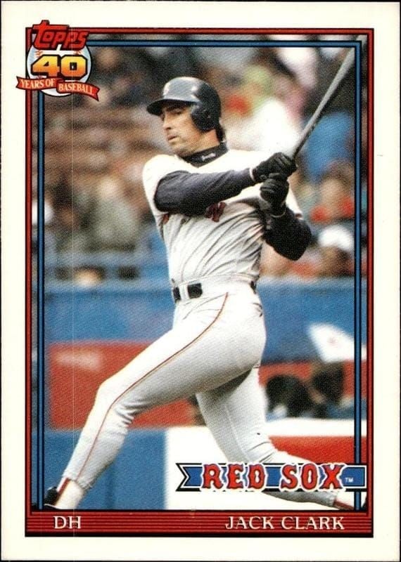 Jack Clark 1991 Topps Traded Jack Clark #22T baseball trading card front