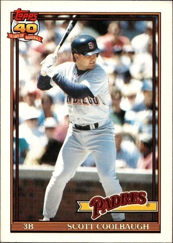 1991 Topps Traded Scott Coolbaugh #24T trading card