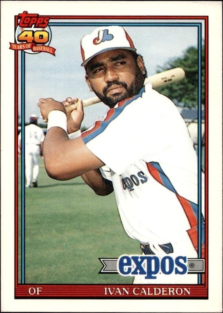 Ivan Calderon 1991 Topps Traded Ivan Calderon #16T baseball trading card front