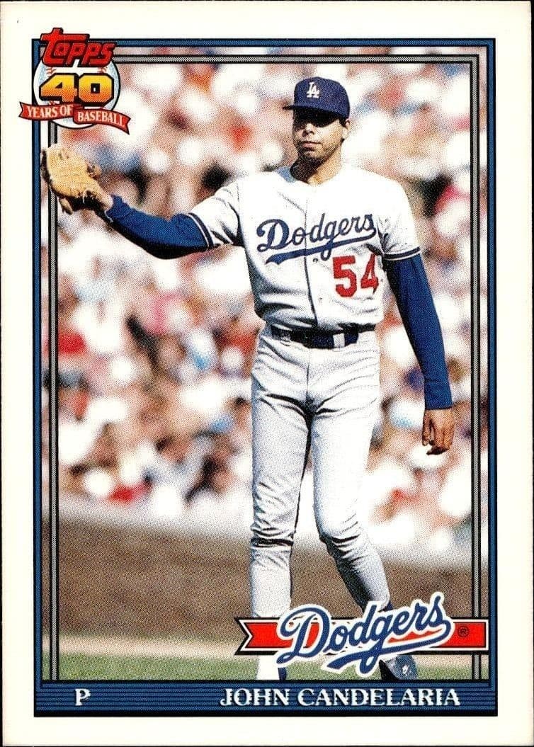 1991 Topps Traded John Candelaria #17T trading card
