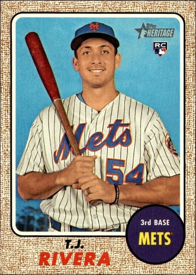 T.J. Rivera 2017 Topps Heritage T.J. Rivera #697 baseball trading card front