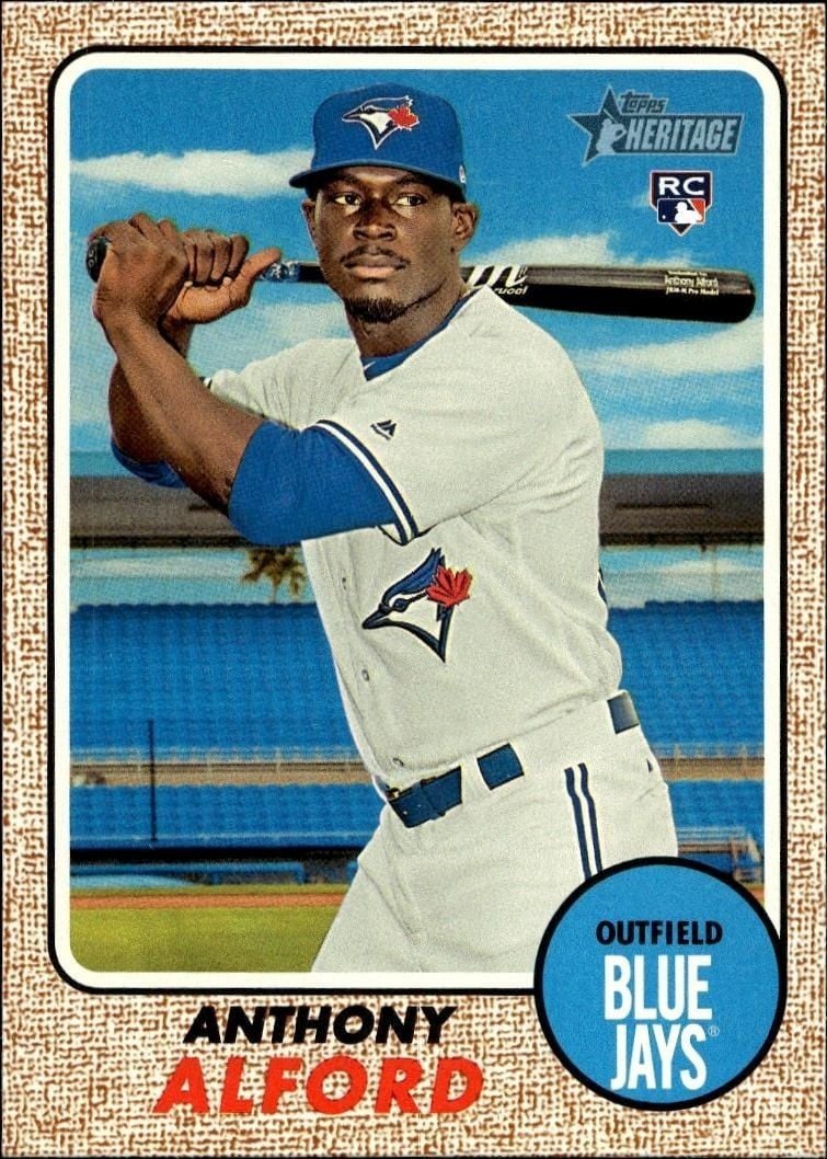 Anthony Alford 2017 Topps Heritage Anthony Alford #690 baseball trading card front