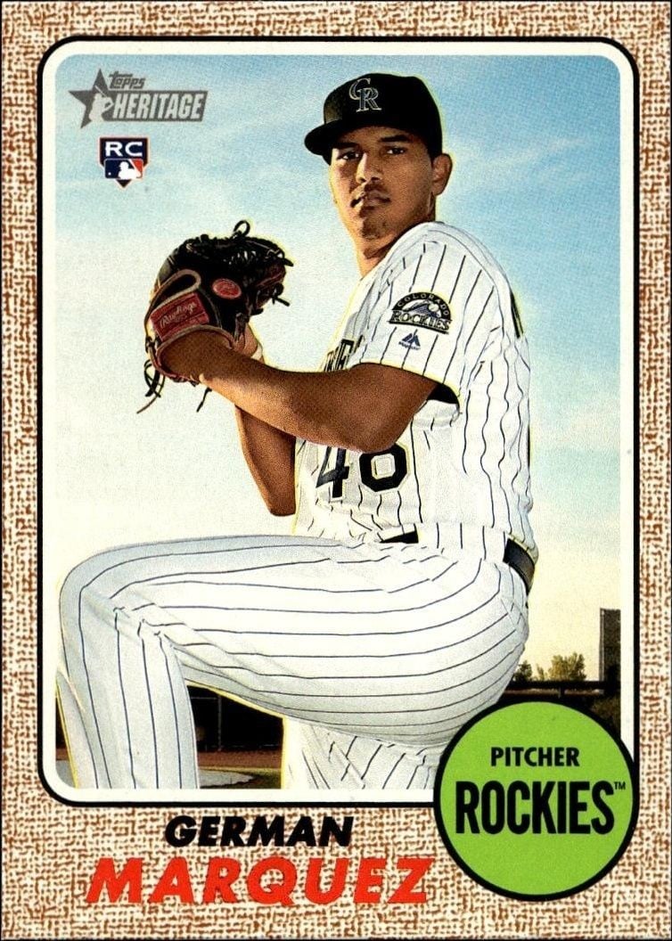 2017 Topps Heritage German Marquez #685 trading card