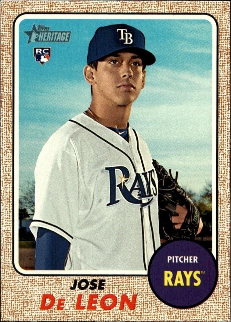 2017 Topps Heritage Jose De Leon #642 trading card