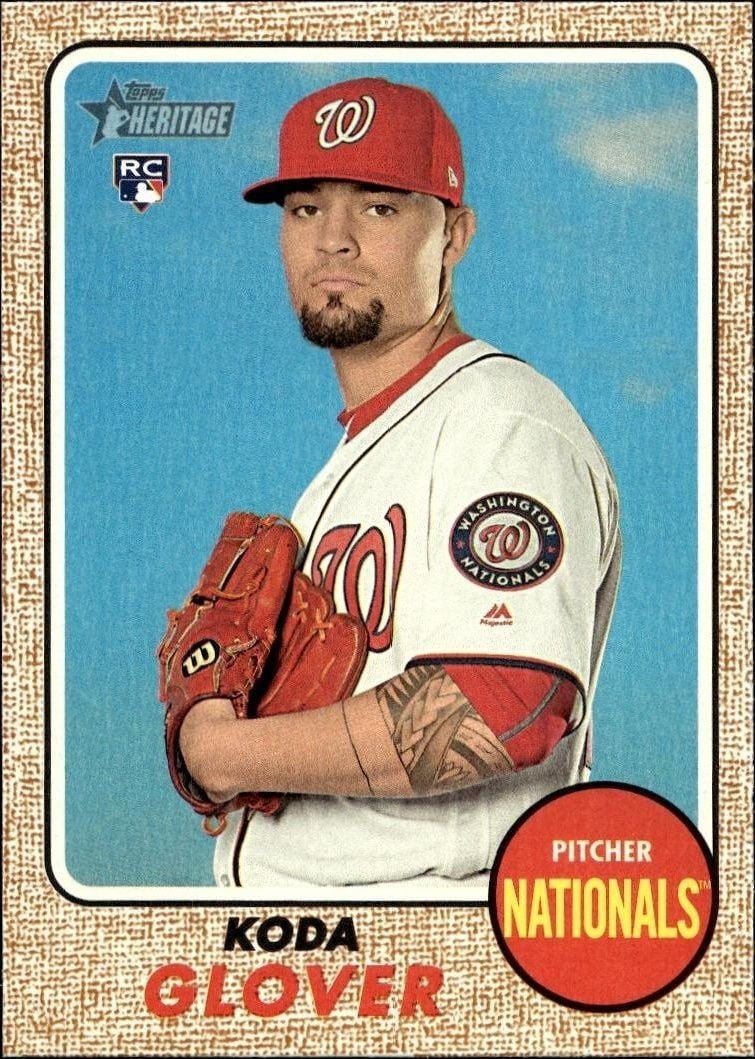 Koda Glover 2017 Topps Heritage Koda Glover #568 baseball trading card front