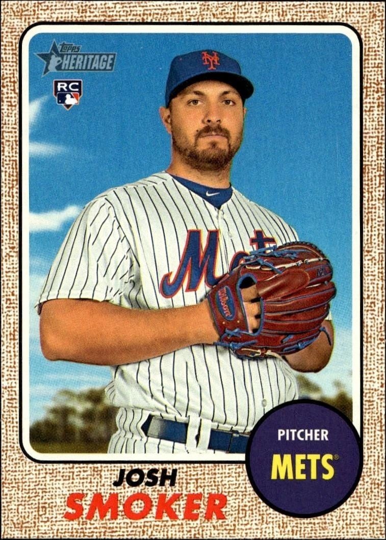 2017 Topps Heritage Josh Smoker #526 trading card