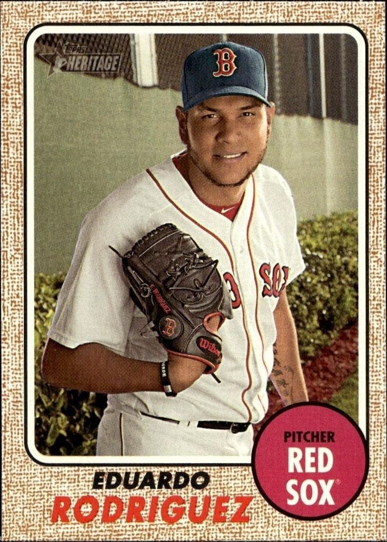 2017 Topps Heritage Eduardo Rodriguez #522 trading card