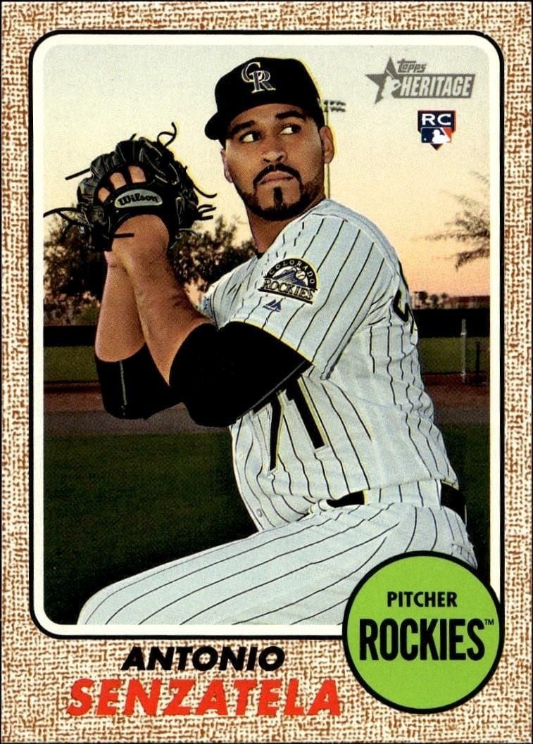 Antonio Senzatela 2017 Topps Heritage Antonio Senzatela #523 baseball trading card front