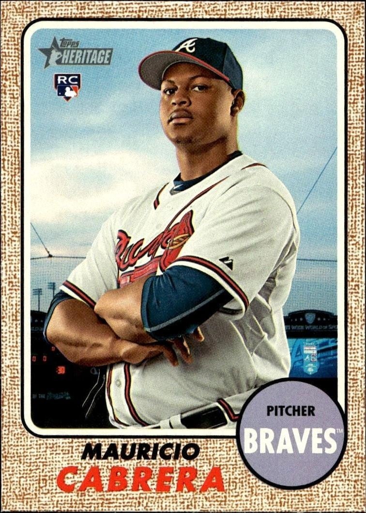 Mauricio Cabrera 2017 Topps Heritage Mauricio Cabrera #556 baseball trading card front