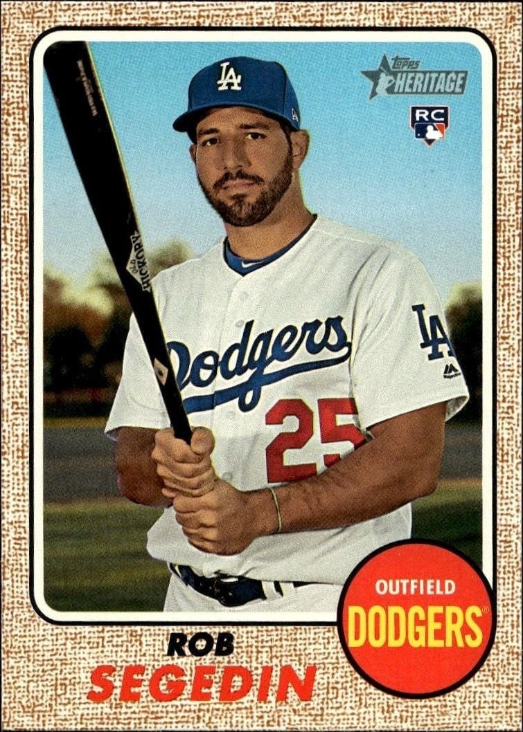 2017 Topps Heritage Rob Segedin #538 trading card