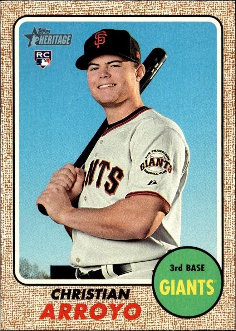 Christian Arroyo 2017 Topps Heritage Christian Arroyo #508 baseball trading card front