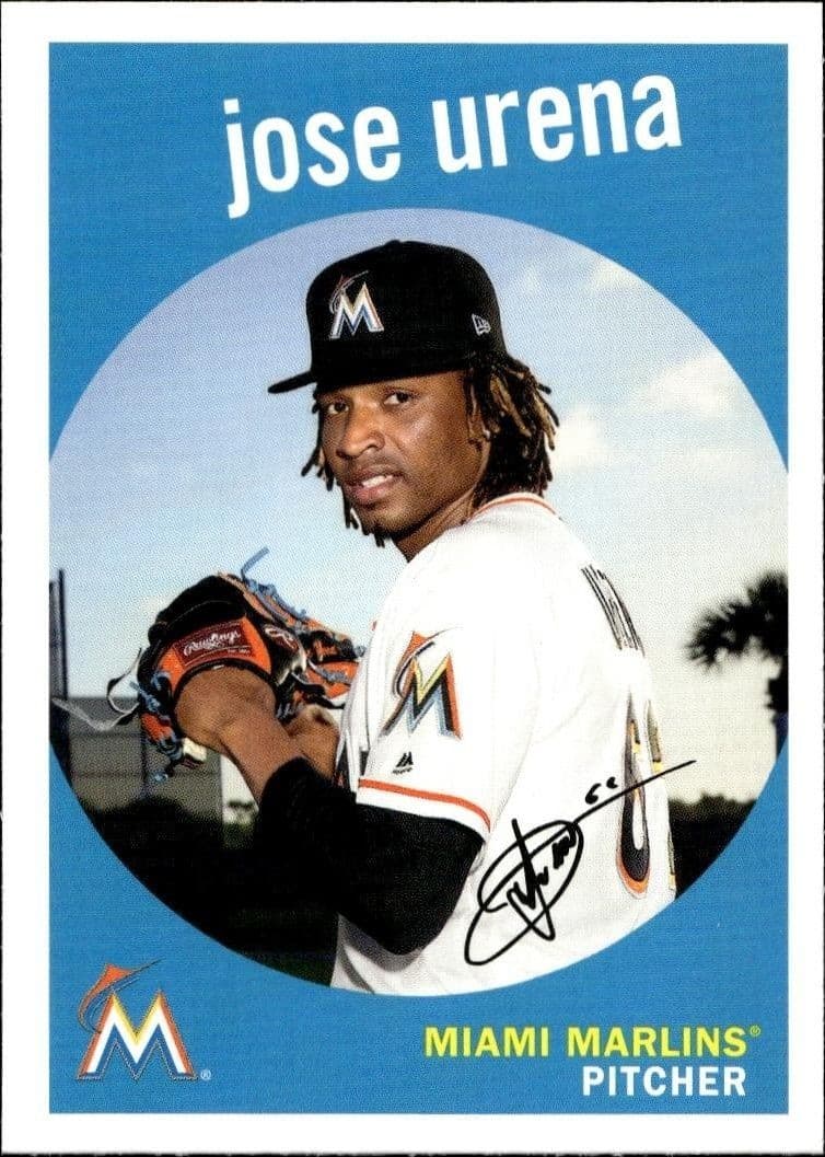 2018 Topps Archives Jose Urena #48 trading card