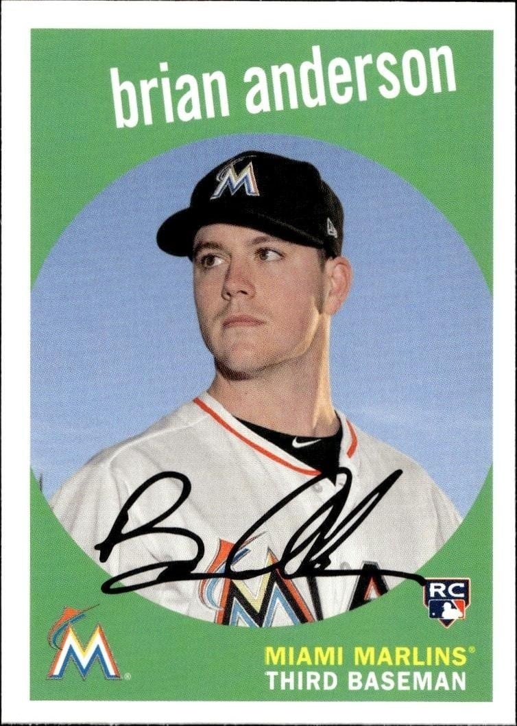 Brian Anderson 2018 Topps Archives Brian Anderson #65 baseball trading card front