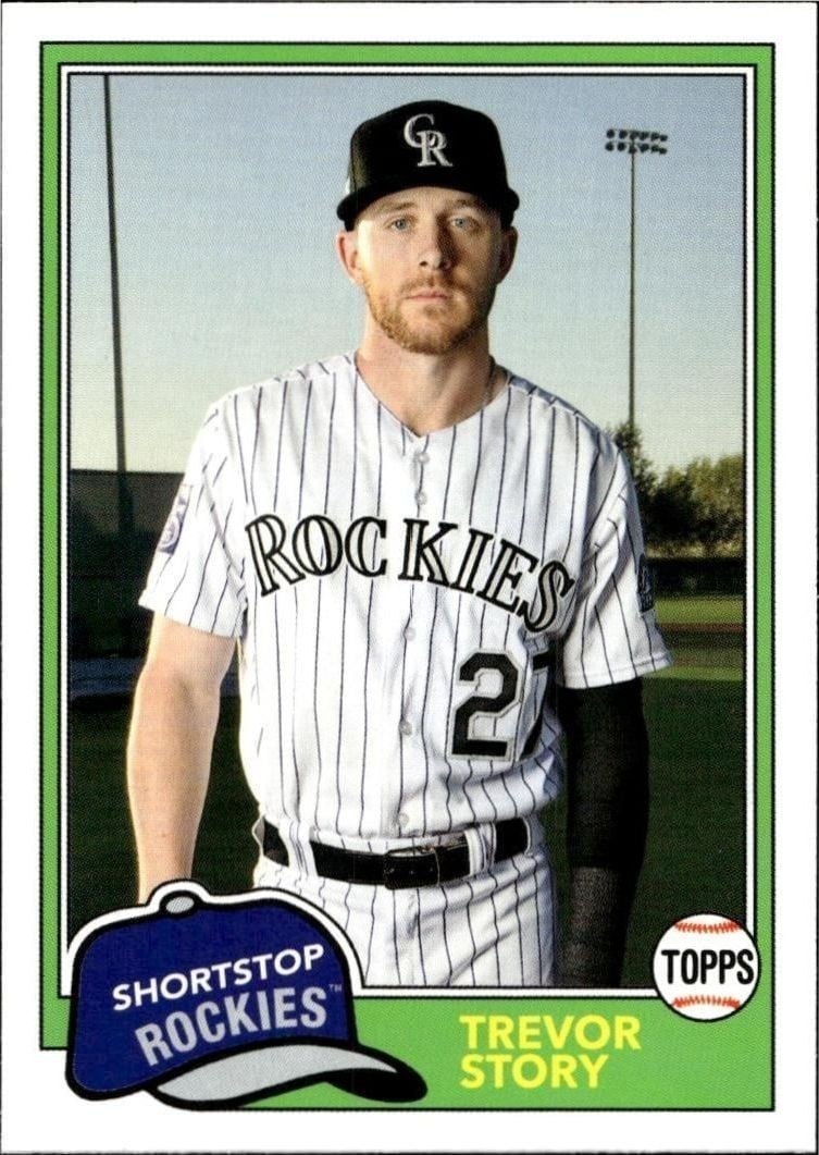 Trevor Story 2018 Topps Archives Trevor Story #213 baseball trading card front
