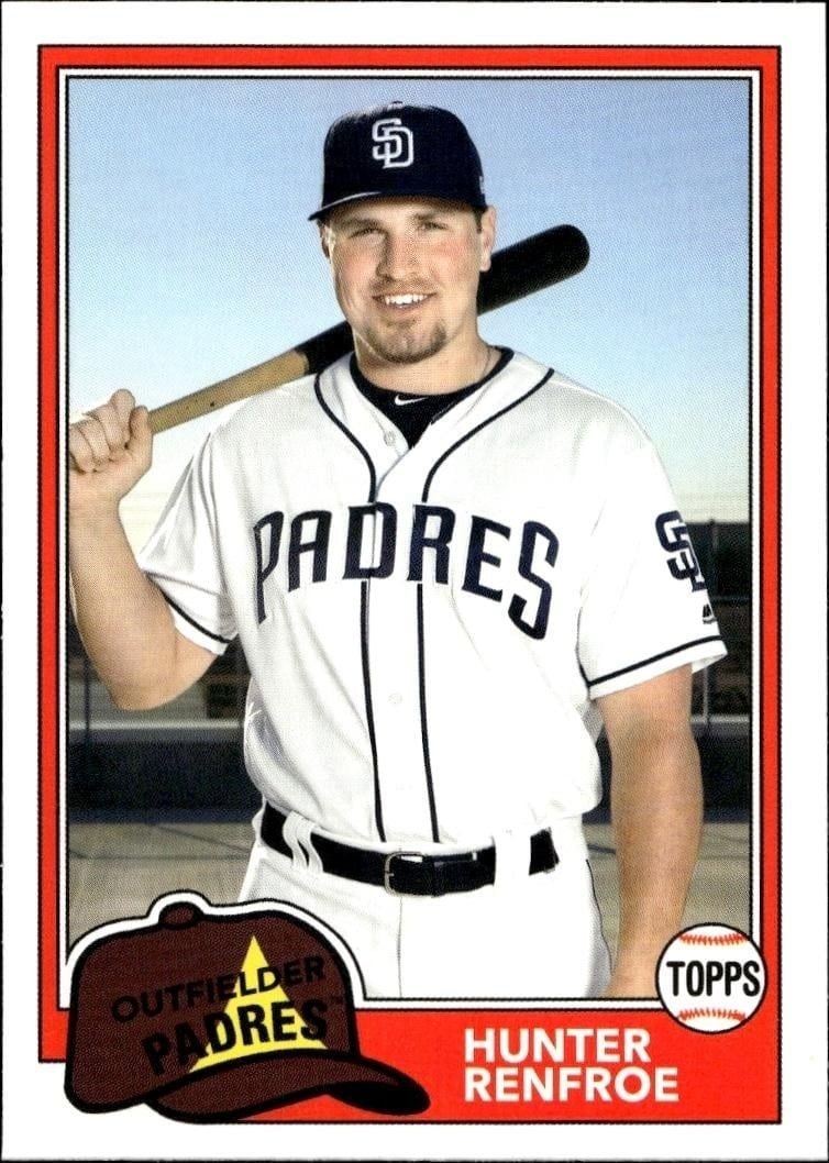 Hunter Renfroe 2018 Topps Archives Hunter Renfroe #257 baseball trading card front