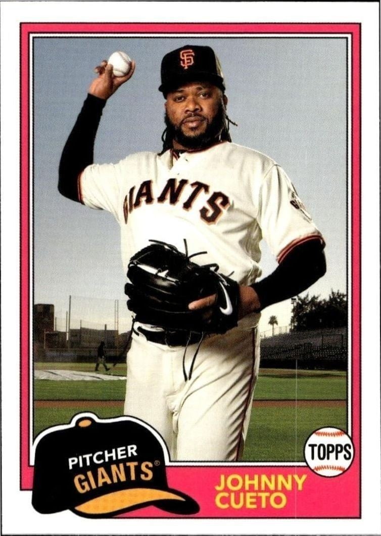 Johnny Cueto 2018 Topps Archives #228 Baseball Trading Card - Front 2018 Topps Archives Johnny Cueto #228 baseball trading card front
