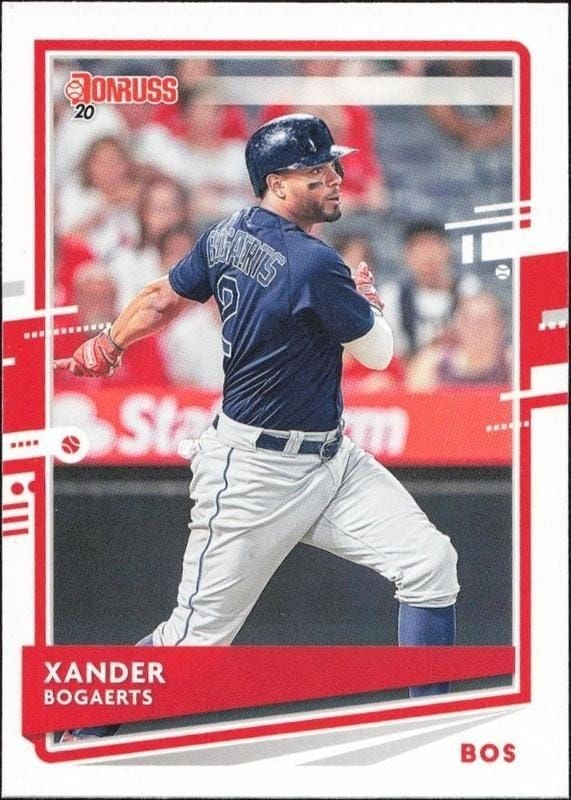 Xander Bogaerts 2020 Donruss Xander Bogaerts #75 baseball trading card front