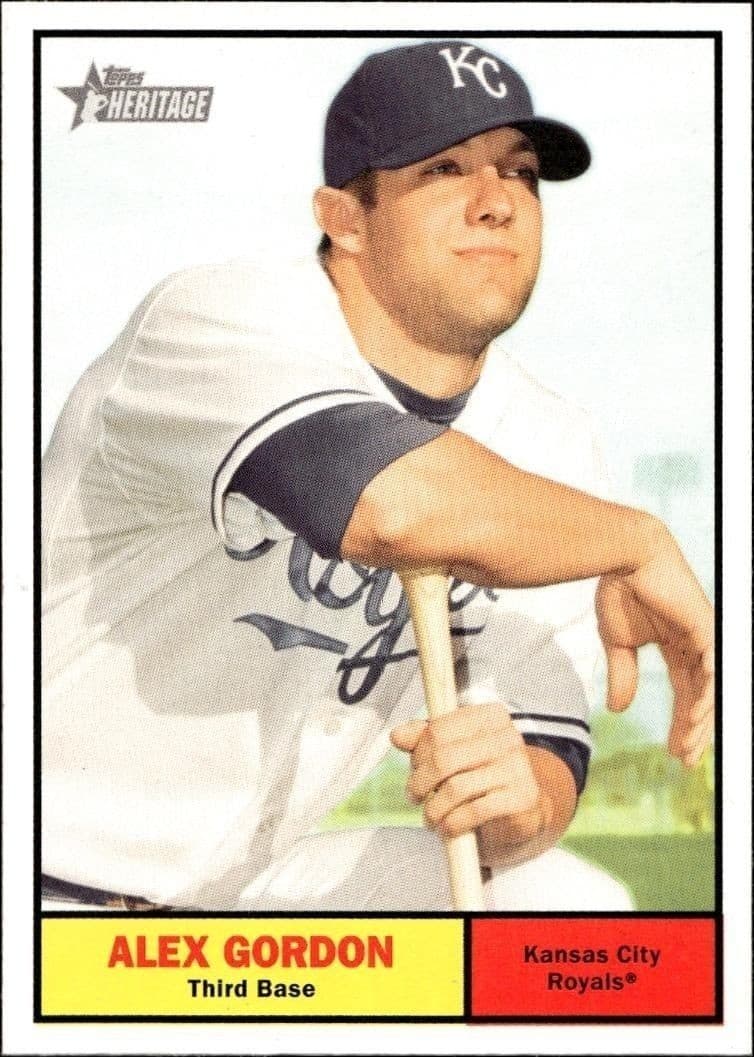 2010 Topps Heritage Alex Gordon #304 trading card
