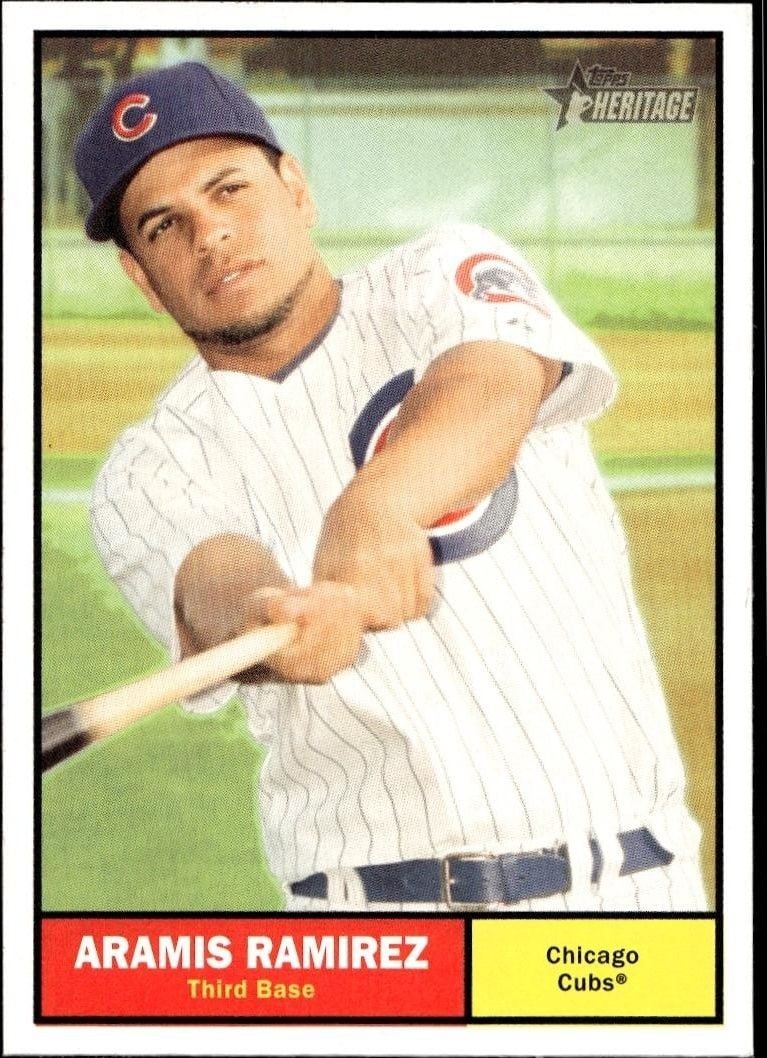 Aramis Ramirez 2010 Topps Heritage Aramis Ramirez #321 baseball trading card front