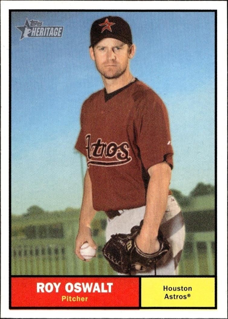 Roy Oswalt 2010 Topps Heritage Roy Oswalt #272 baseball trading card front