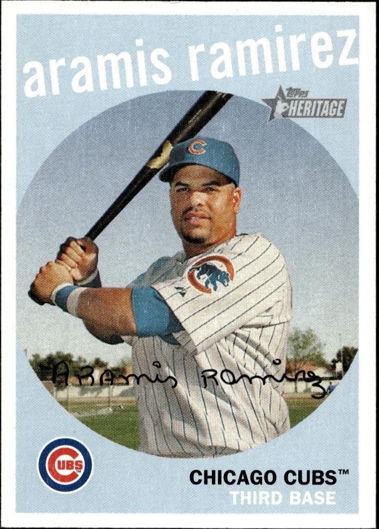 Aramis Ramirez 2008 Topps Heritage Aramis Ramirez #157 baseball trading card front