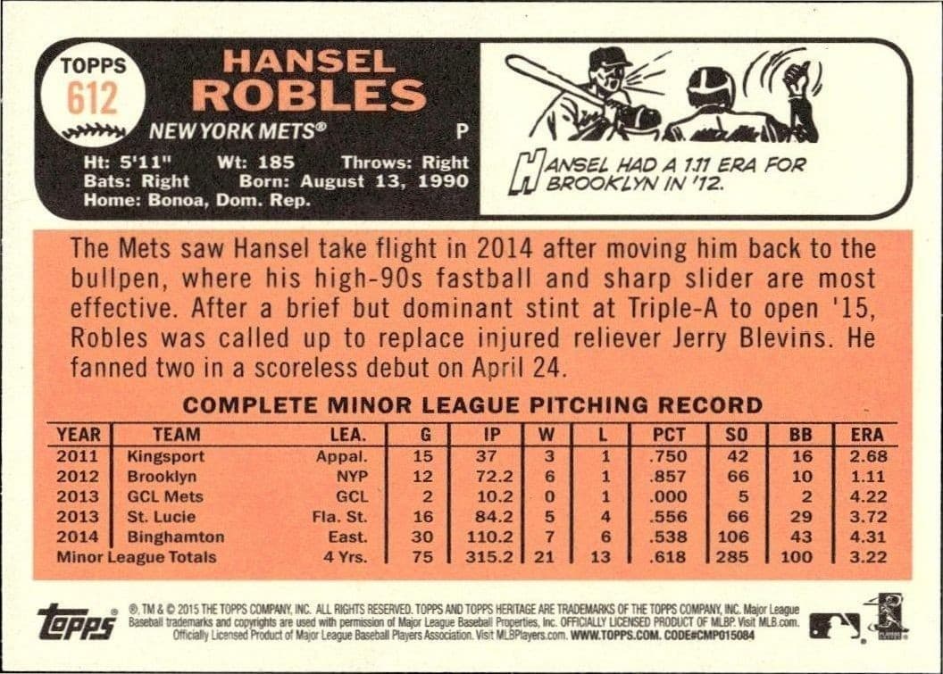 Hansel Robles - Back