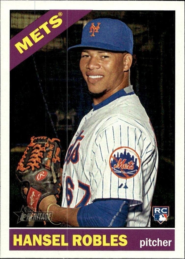 Hansel Robles 2015 Topps Heritage Hansel Robles #612 baseball trading card front