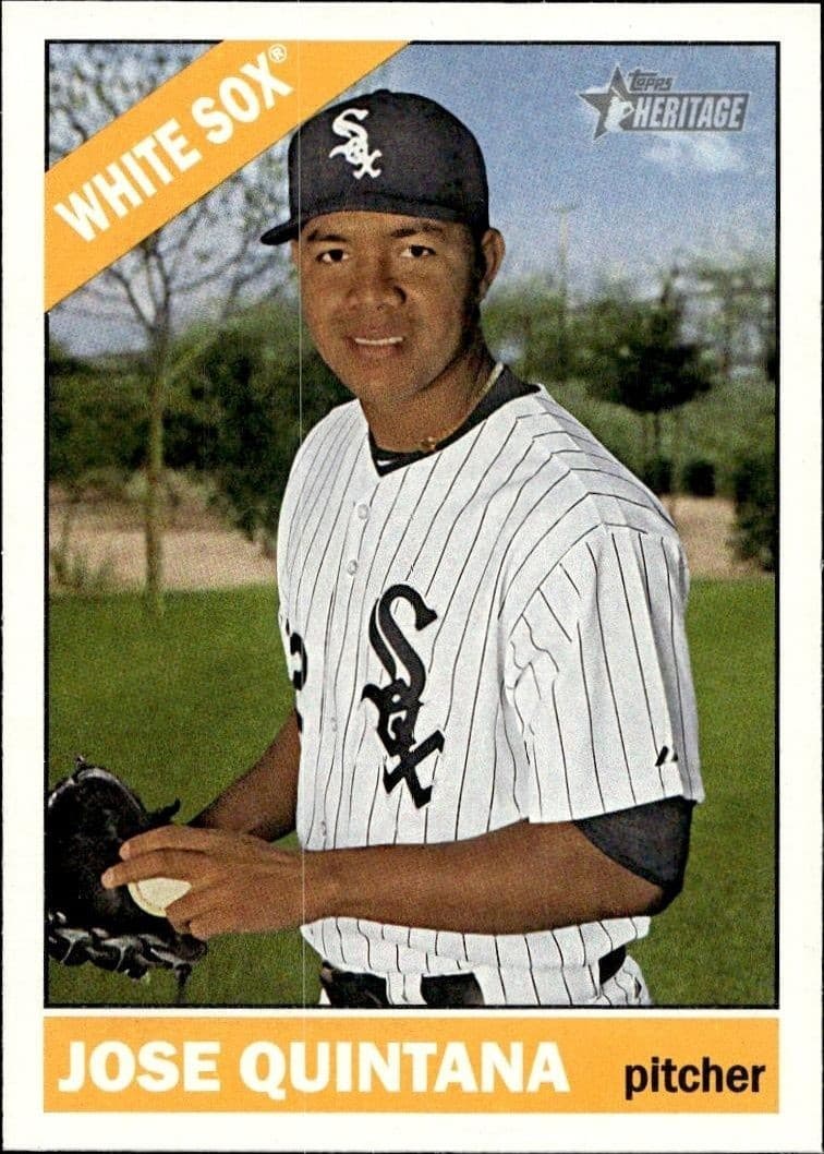 2015 Topps Heritage Jose Quintana #396 trading card