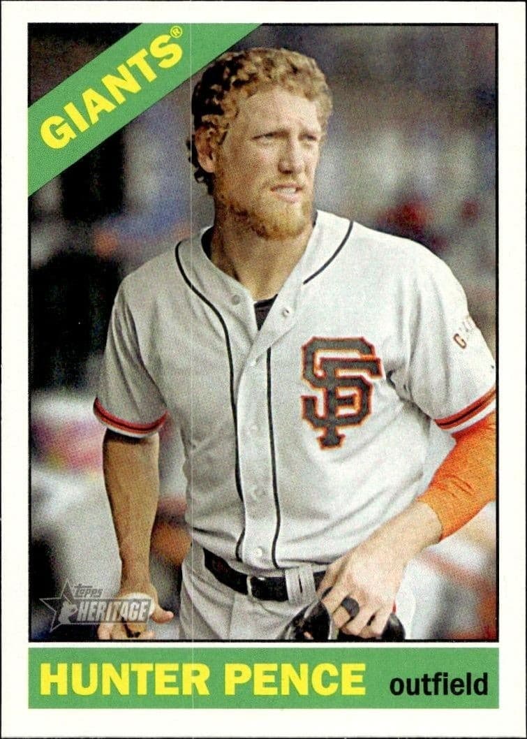 2015 Topps Heritage Hunter Pence #488 trading card