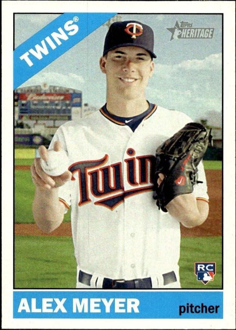 Alex Meyer 2015 Topps Heritage Alex Meyer #606 baseball trading card front