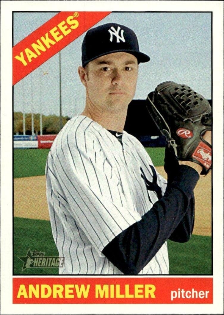 Andrew Miller 2015 Topps Heritage Andrew Miller #711 baseball trading card front
