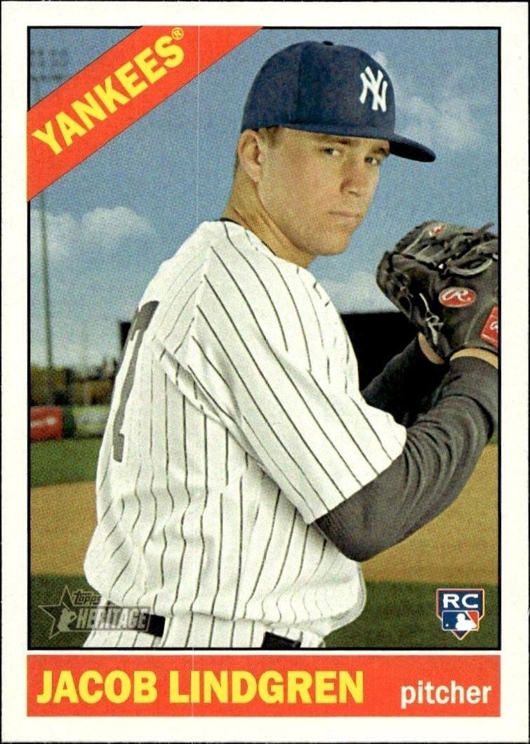 2015 Topps Heritage Jacob Lindgren #548 trading card