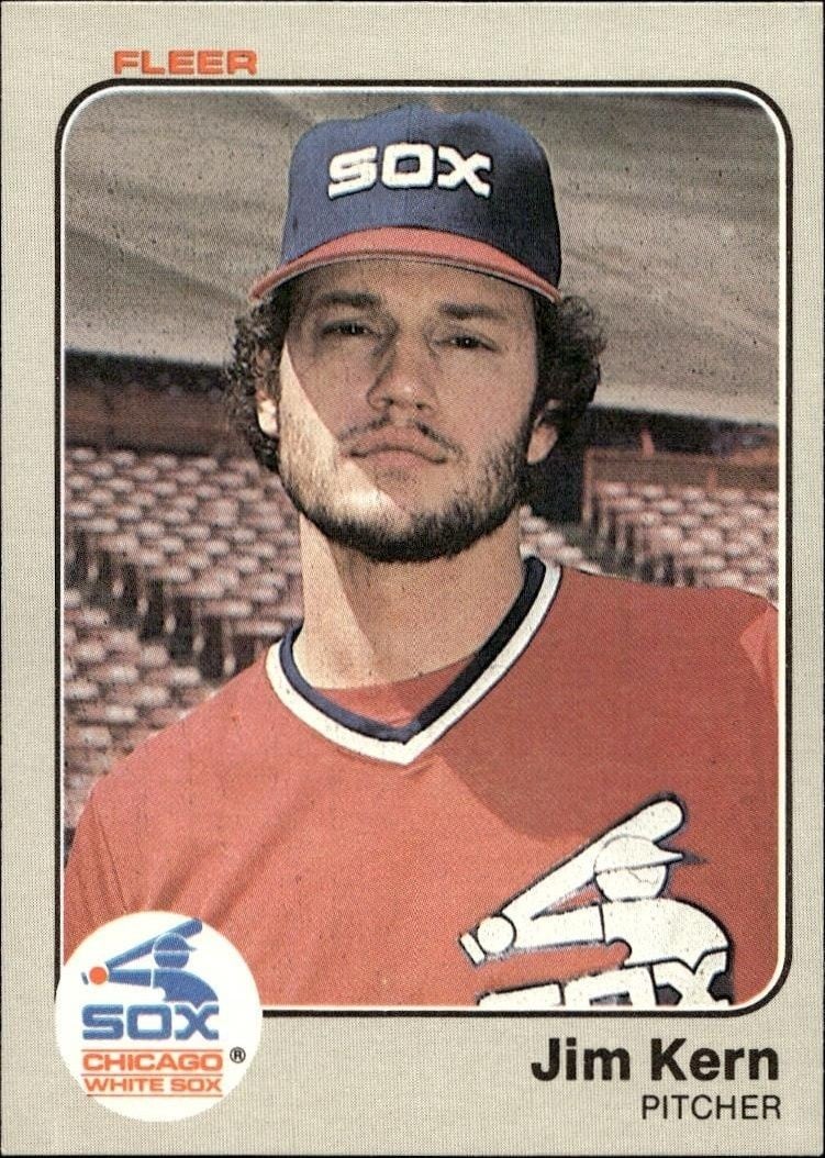 Jim Kern 1983 Fleer Jim Kern #240 baseball trading card front