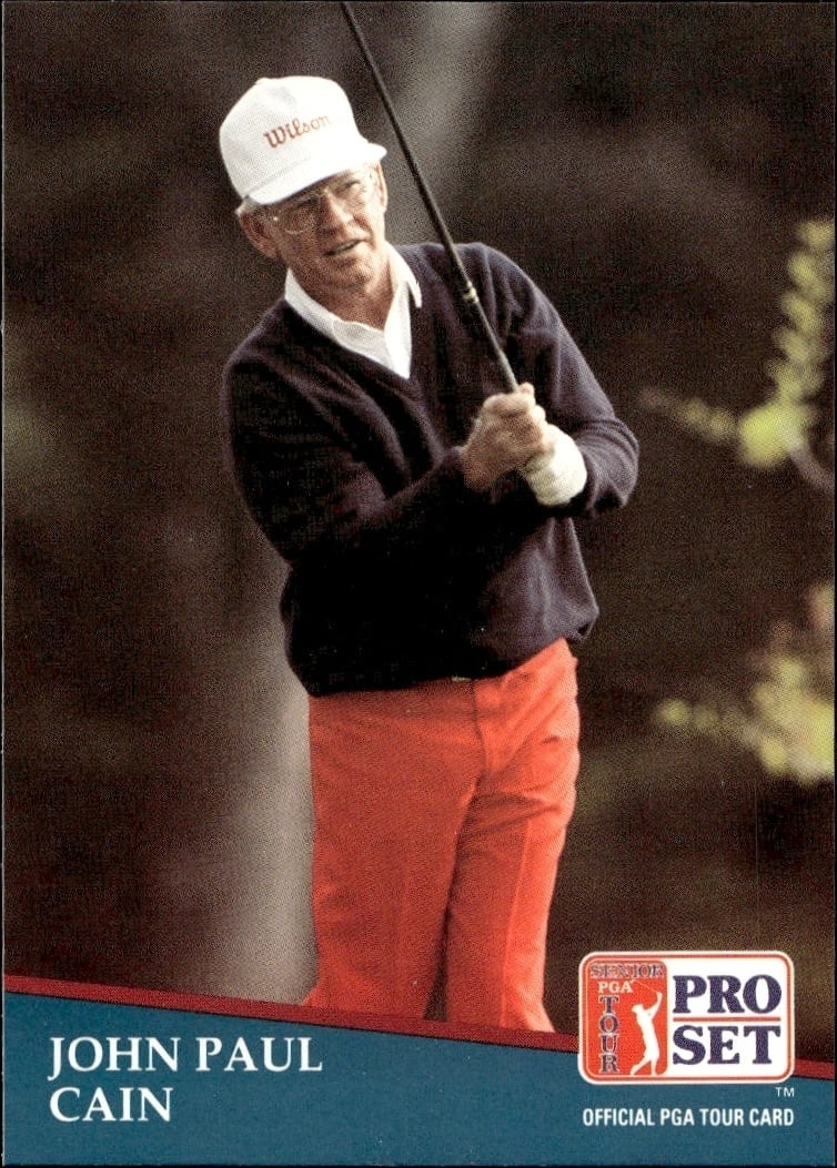 John Paul Cain 1991 Pro Set Pga Tour #223 Golf Trading Card - Front 1991 Pro Set Pga Tour John Paul Cain #223 golf trading card front