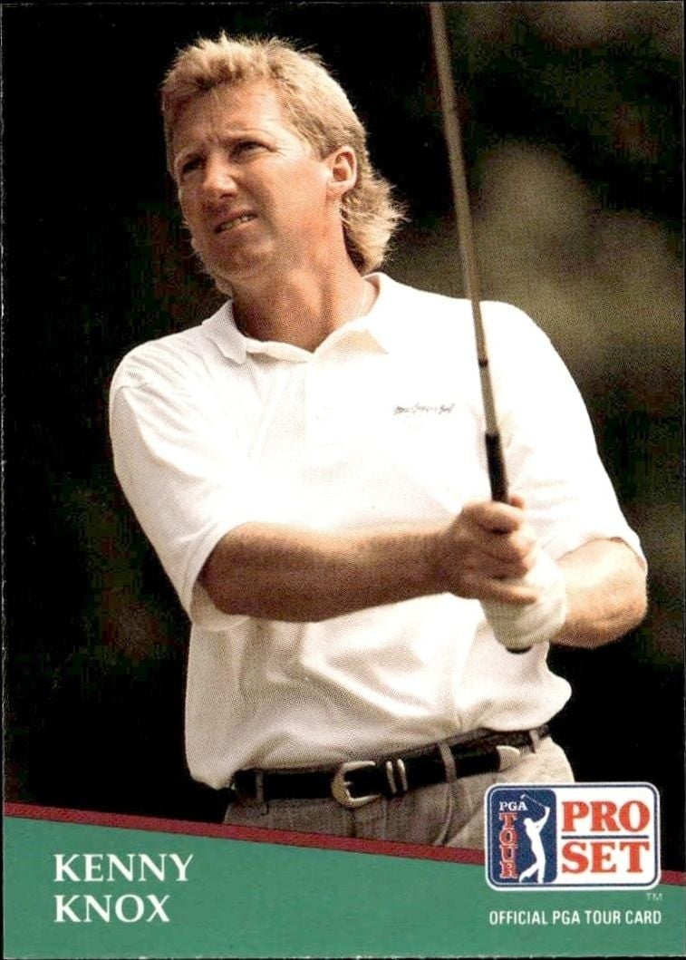 Kenny Knox 1991 Pro Set Pga Tour #89 Golf Trading Card - Front 1991 Pro Set Pga Tour Kenny Knox #89 golf trading card front