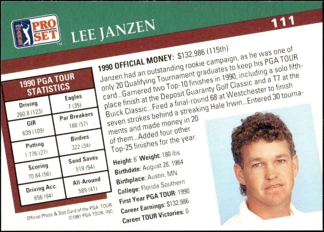 Lee Janzen - Back