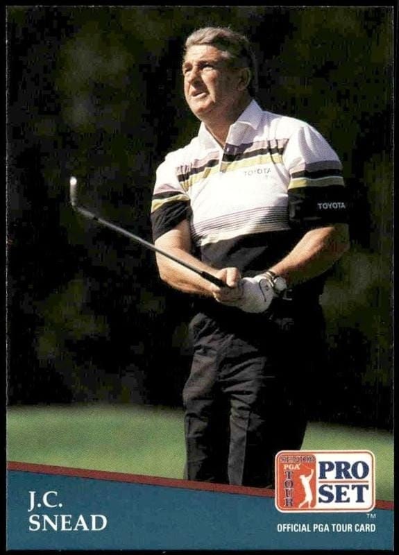 J.C. Snead 1991 Pro Set Pga Tour #248 Golf Trading Card - Front 1991 Pro Set Pga Tour J.C. Snead #248 golf trading card front