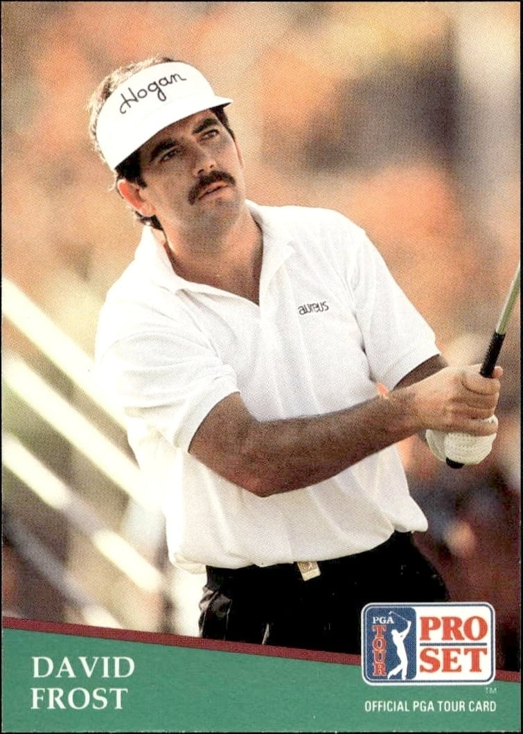 David Frost 1991 Pro Set Pga Tour #88 Golf Trading Card - Front 1991 Pro Set Pga Tour David Frost #88 golf trading card front