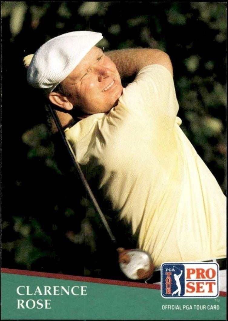 Clarence Rose 1991 Pro Set Pga Tour #278 Golf Trading Card - Front 1991 Pro Set Pga Tour Clarence Rose #278 golf trading card front