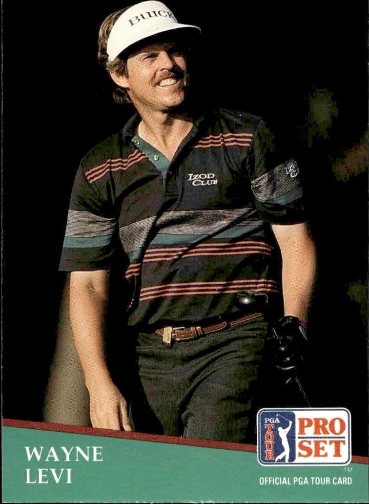 Wayne Levi 1991 Pro Set Pga Tour #58 Golf Trading Card - Front 1991 Pro Set Pga Tour Wayne Levi #58 golf trading card front