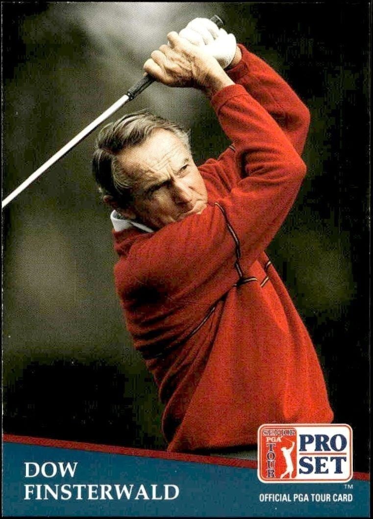 Dow Finsterwald 1991 Pro Set Pga Tour #265 Golf Trading Card - Front 1991 Pro Set Pga Tour Dow Finsterwald #265 golf trading card front