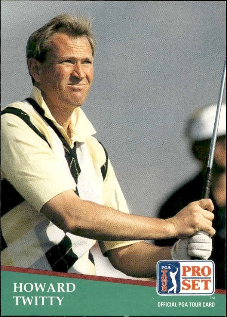 1991 Pro-Set PGA Tour Howard Twitty #182 trading card