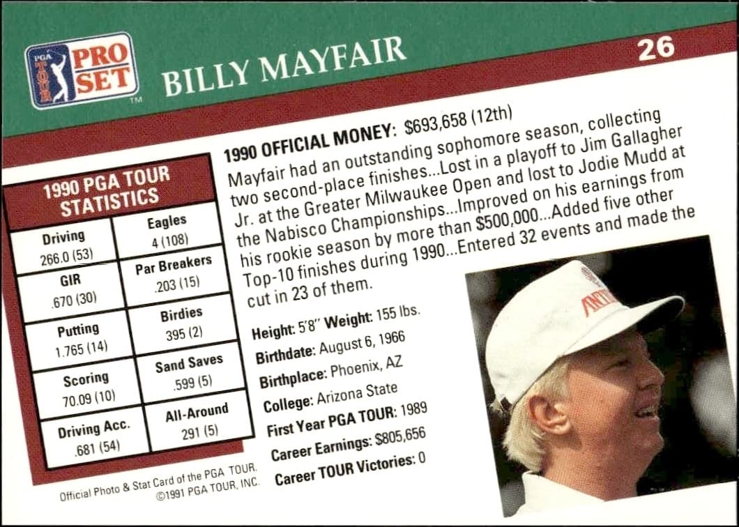 Billy Mayfair - Back