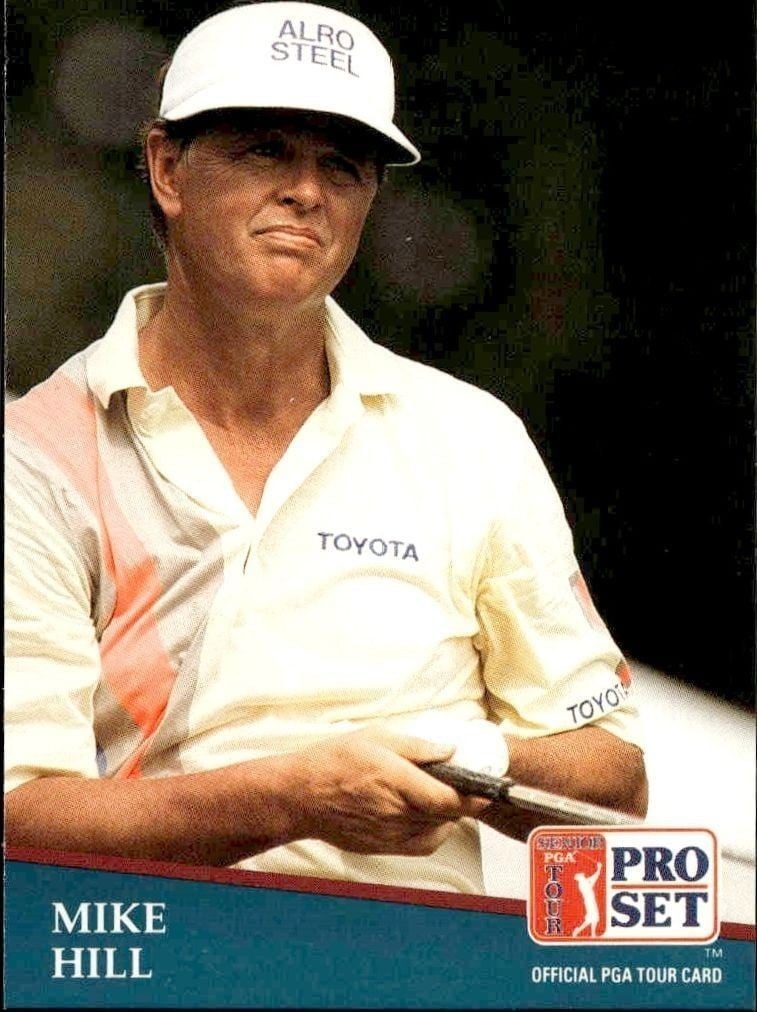 1991 Pro-Set PGA Tour Mike Hill #210 trading card