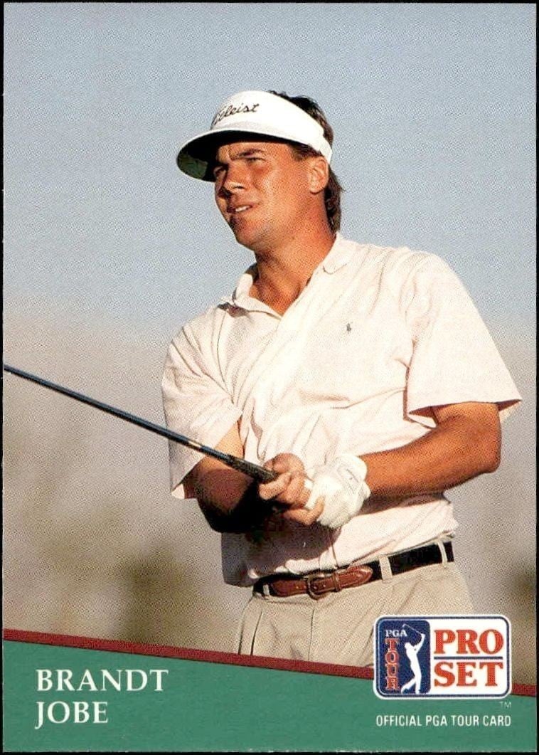 Brandt Jobe 1991 Pro Set Pga Tour #73 Golf Trading Card - Front 1991 Pro Set Pga Tour Brandt Jobe #73 golf trading card front