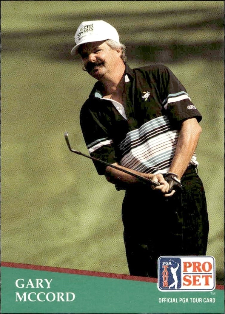 Gary Mccord 1991 Pro Set Pga Tour #269 Golf Trading Card - Front 1991 Pro Set Pga Tour Gary Mccord #269 golf trading card front